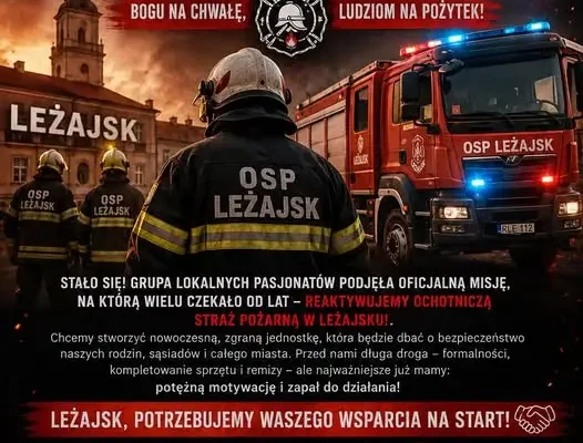 OSP Leżajsk reaktywowana! Lokalni pasjonaci tworzą nową jednostkę