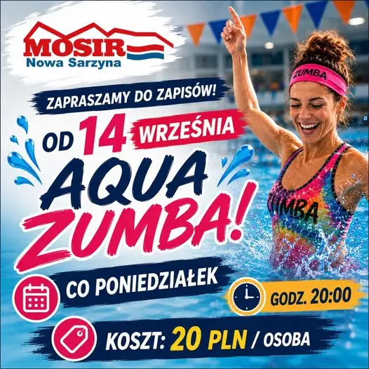 Aqua Zumba w Nowej Sarzynie – start zajęć 14 września