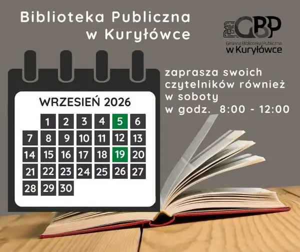 Biblioteka w Kuryłówce otwarta w soboty – zaprasza na jesienne lektury
