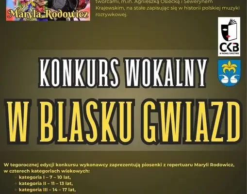 Konkurs wokalny „W Blasku Gwiazd” w Nowej Sarzynie – zaśpiewaj utwory Maryli Rodowicz
