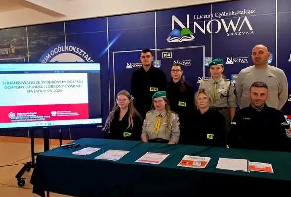 Nowa Sarzyna: Krajowy Trening Rodzinny Akademii Ochrony Ludności w szkole podstawowej