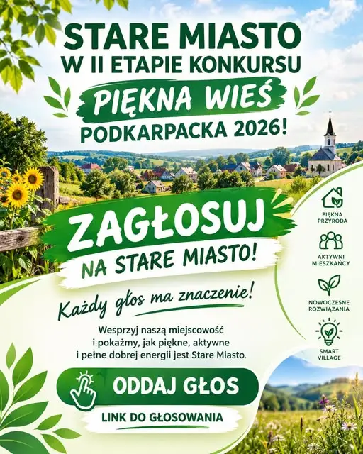 Stare Miasto walczy o tytuł „Pięknej Wsi Podkarpackiej 2026” – potrzebne głosy mieszkańców