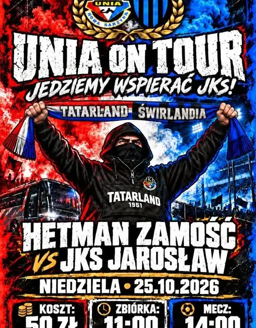 Unia On Tour: kibice z Nowej Sarzyny jadą do Zamościa wspierać JKST