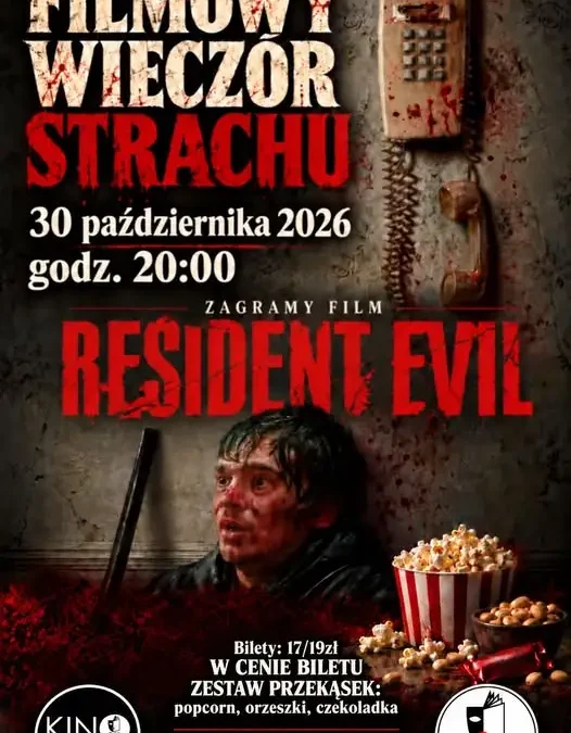 Filmowy wieczór strachu w Kinie CKiB w Nowej Sarzynie – „Resident Evil” już 30 października