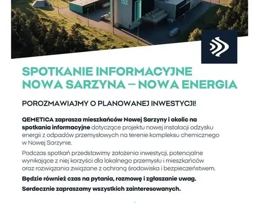 Nowa Sarzyna: QEMETICA stawia na energię z odpadów. Tańsze ciepło i 50 miejsc pracy