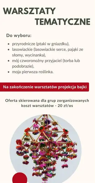 Kreatywne warsztaty dla grup zorganizowanych w Nowej Sarzynie